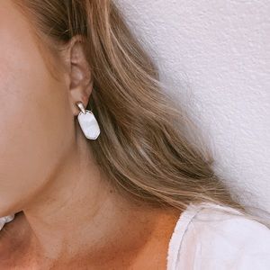 Opal Shell Statement Earring | Opal Dangle Earring